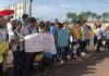 Alunos surdos da rede estadual de ensino realizam protesto em Altamira