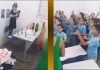 Alunos aprendem ‘Parabéns’ em Libras para comemorar aniversário de menina com SÃndrome de Down