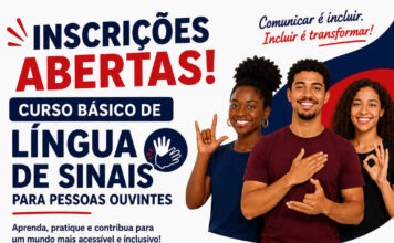 Inscrições abertas para o Curso Básico de Língua de Sinais