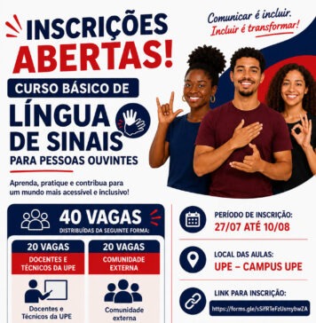 Inscrições abertas para o Curso Básico de Língua de Sinais