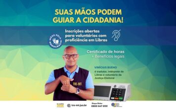 TRE-MT convoca voluntários(as) fluentes em Libras para atuar nas Eleições 2026