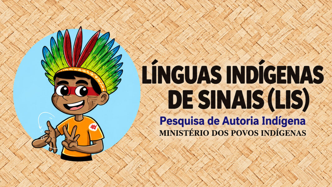 Criança indígena e línguas de sinais copiar
